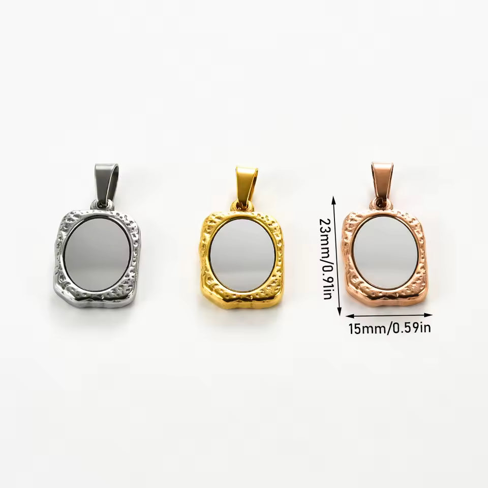 Birth Flower Necklace, 925s Silver Gold Vermeil, Personalized Rectangle Pendant Necklace, Best Mom Necklace, Gift for her, birthday gift