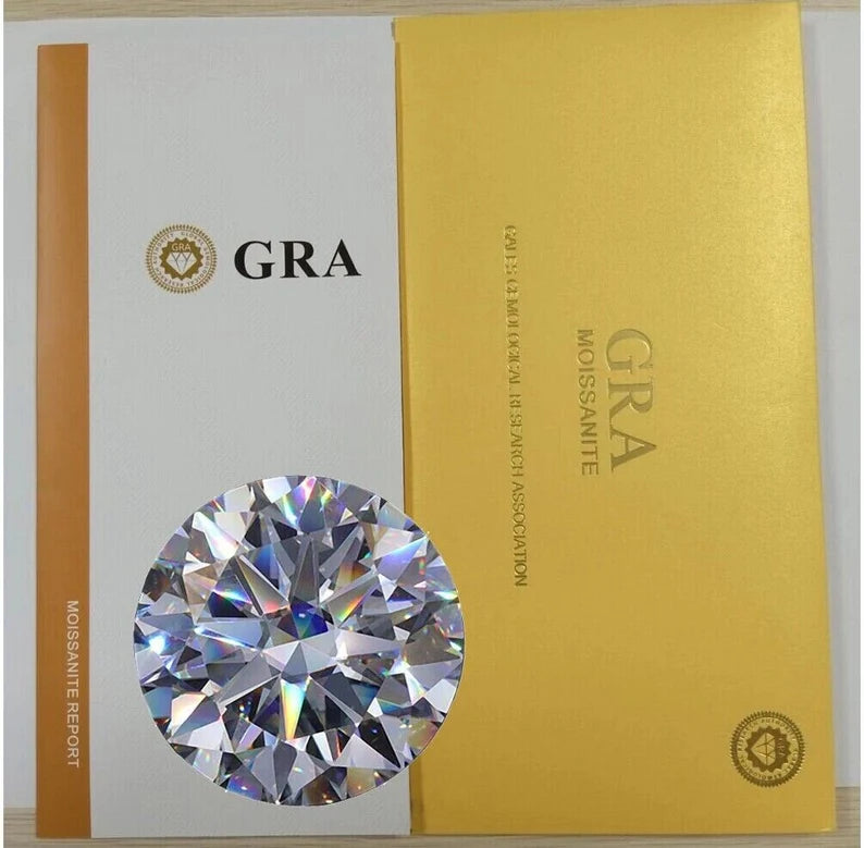 Luminous Aura moissanite , Certified GRA , s925 sterling silver Collection