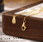 Golden Drop 925 sterling silver jewelry set