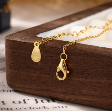 Golden Drop 925 sterling silver jewelry set