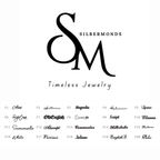 Petite Pavé Script Name Necklace - Custom Diamond Name Necklace - Personalized Cursive Name Necklace 18K Gold Vermeil Nameplate Necklace 925 Sterling Silver