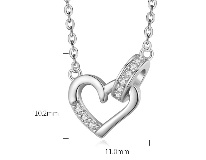 Eternal Love Duo S925 sterling silver Necklace