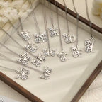 Personalized Initial Necklace with Butterfly, 925s Silver Gold Vermeil Initial Necklace, Custom Letter Necklace, Gift For Her, Mother's Day Gift