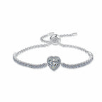 Forever Yours 1-carat , 2-carat Moissanite , Certified GRA , S925 sterling silver Bracelet