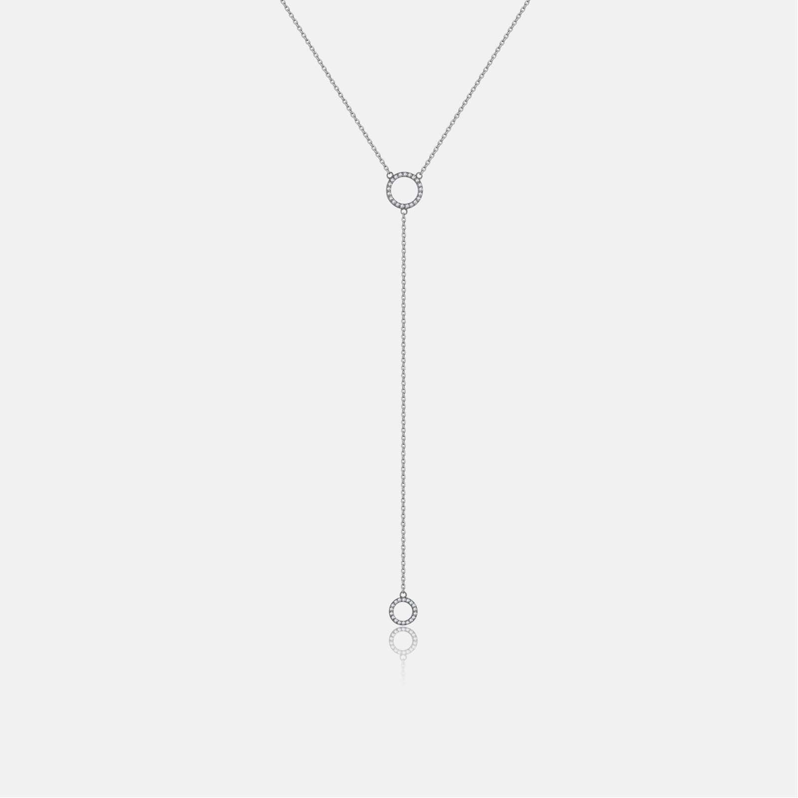 Luna 925 sterling silver 18k gold-plated Long necklace