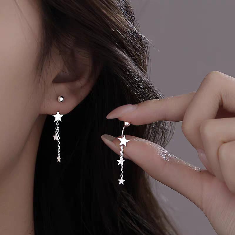 Charm Dangle S925 sterling silver earrings