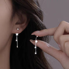 Charm Dangle S925 sterling silver earrings