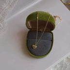 Love's Whisper S925 sterling silver 14k gold-plated necklace