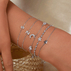 A-Z Initial 925 sterling silver bracelets