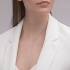 Sparkling Rain 925 sterling silver long necklace