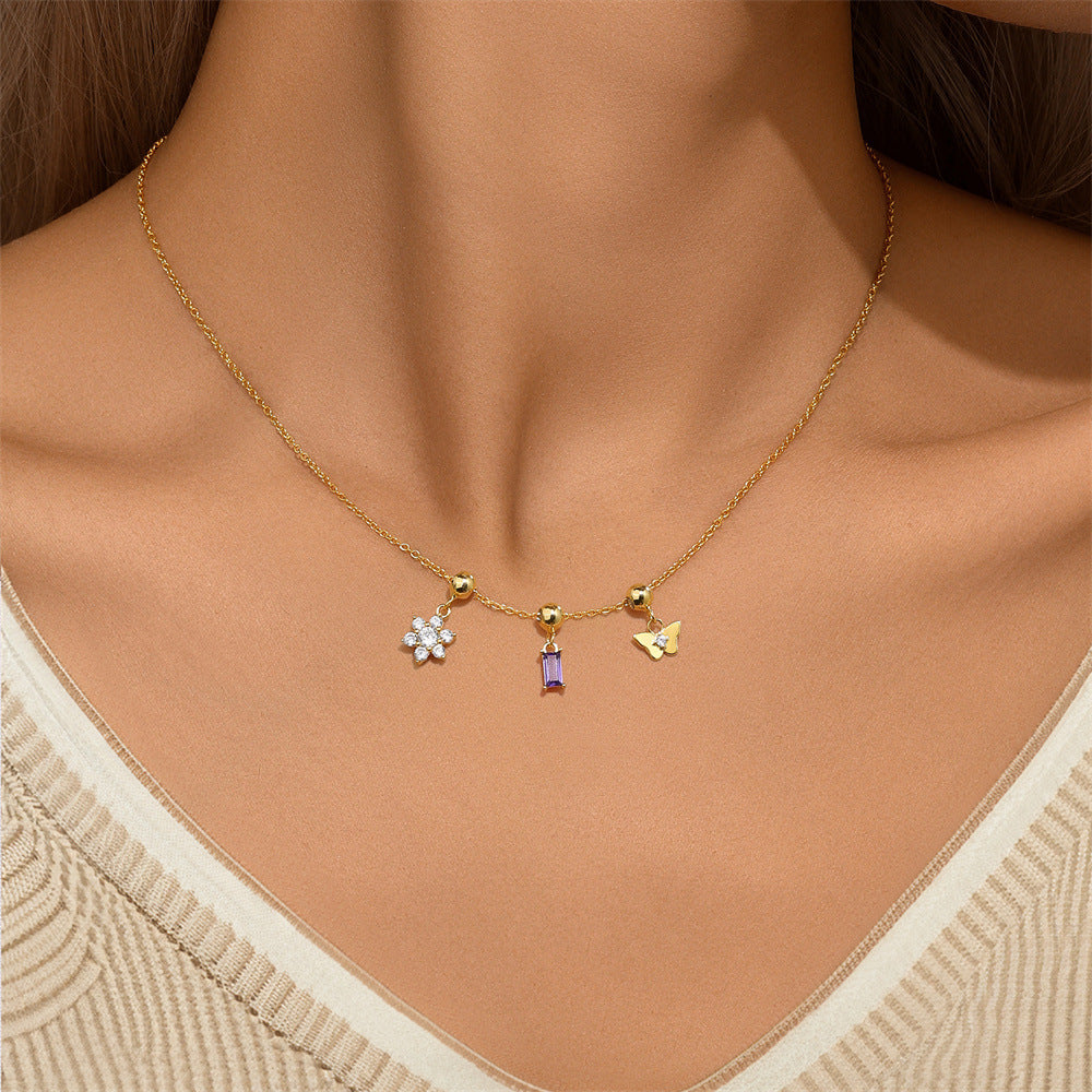 Signature Triple Charm Necklace | Gold Vermeil on 925 Sterling Silver: A Curated Collection of 6 Bespoke Editions
