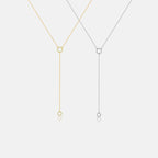 Luna 925 sterling silver 18k gold-plated Long necklace