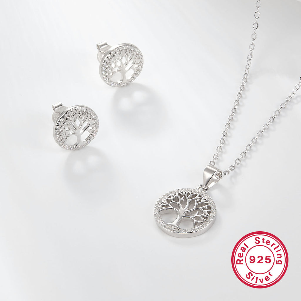 Tree of Life Elegance 925 sterling silver gold-plated Jewelry