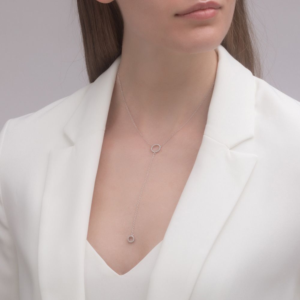 Luna 925 sterling silver Long necklace