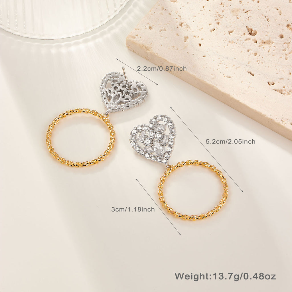 Affinities 925 sterling silver gold-plated earrings