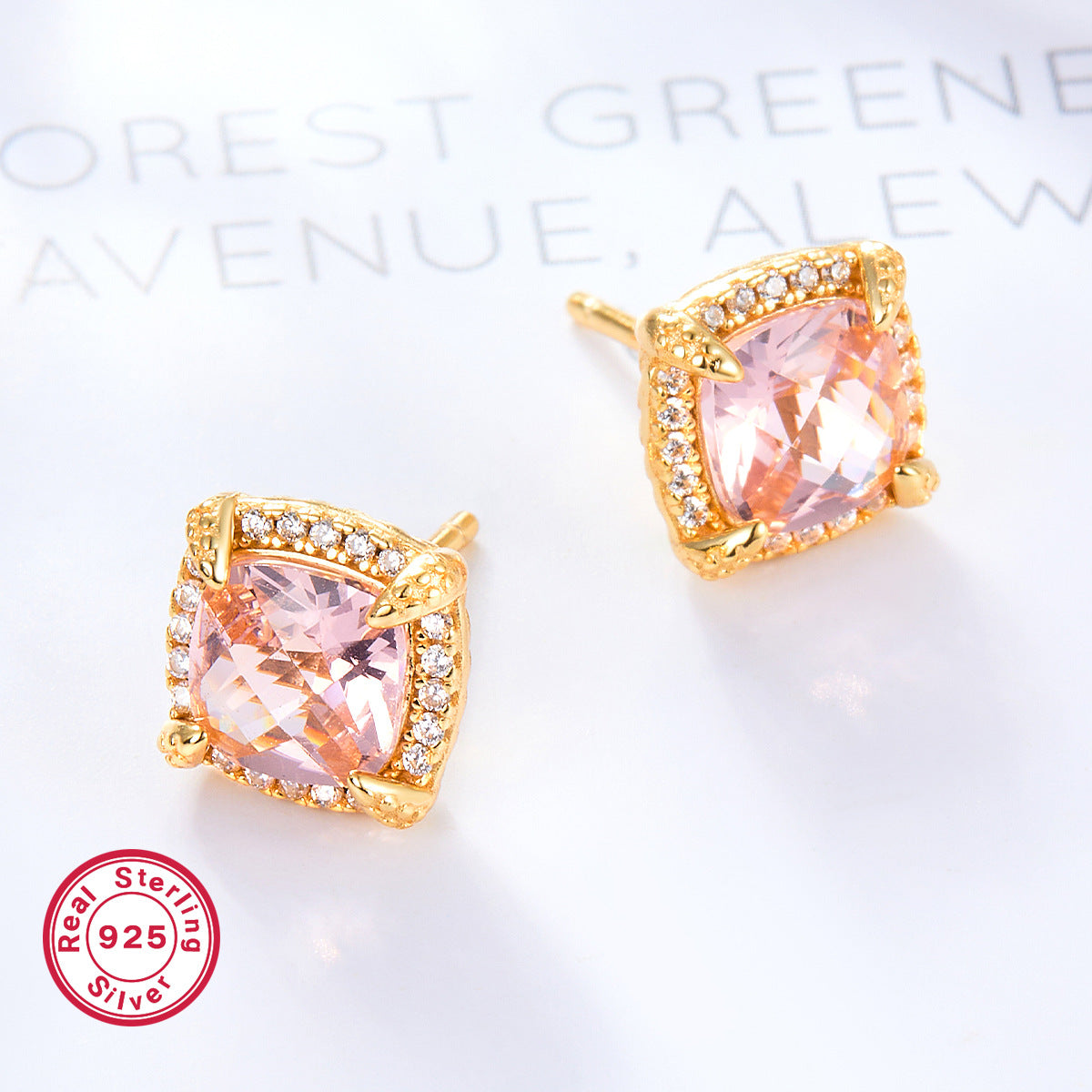 Enchanted 925 silver gold-plated Earrings