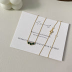 Trillium Grace S925 sterling silver 18k gold-plated necklace