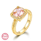 Enchanted 925 silver gold-plated ring