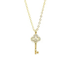 Key to Dreams S925 sterling silver 14k gold-plated necklace