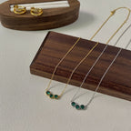 Trillium Grace S925 sterling silver 18k gold-plated necklace