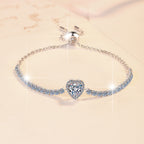 Forever Yours 1-carat , 2-carat Moissanite , Certified GRA , S925 sterling silver Bracelet