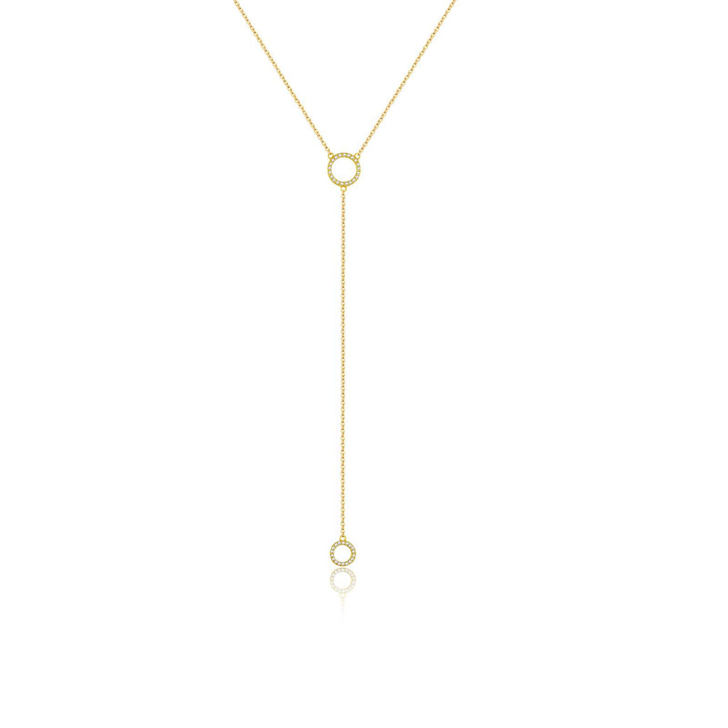 Luna 925 sterling silver 18k gold-plated Long necklace