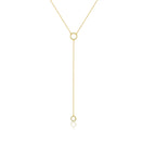 Luna 925 sterling silver 18k gold-plated Long necklace