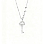 Key to Dreams S925 sterling silver 14k gold-plated necklace