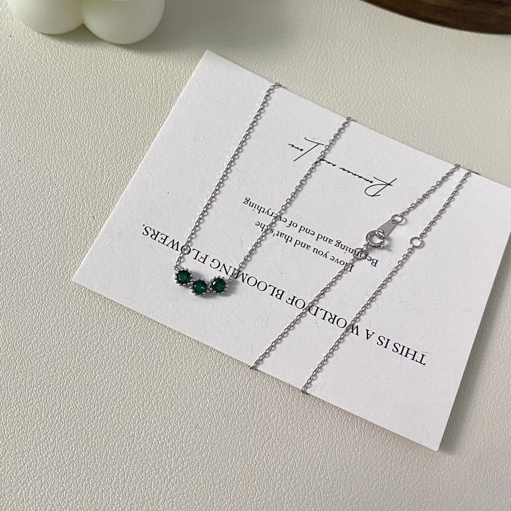 Trillium Grace S925 sterling silver 18k gold-plated necklace