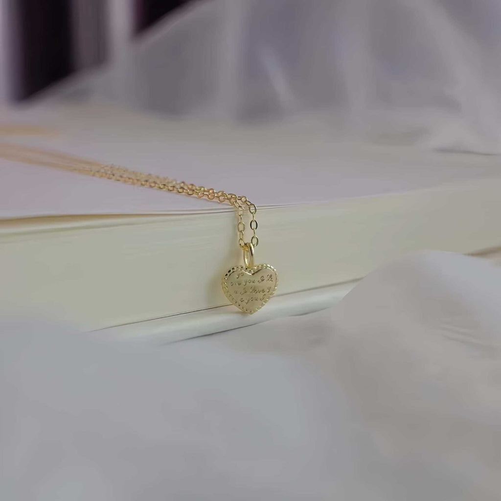 Love's Whisper S925 sterling silver 14k gold-plated necklace