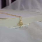 Love's Whisper S925 sterling silver 14k gold-plated necklace