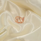 Birth Month Flower Name Ring 925s Silver , Dainty Personalized Custom Birth Flower & Name Ring, Personalized Gift , Gift For Her.