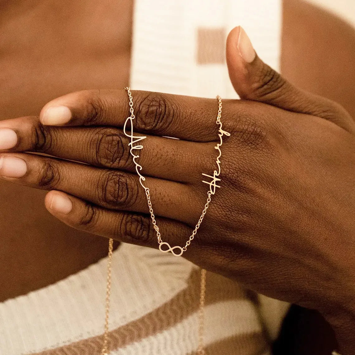 Personalized Name Necklace 925 Sterling silver, 1 to 5 names Custom Name Necklace, Personalized Gifts, Baby Shower, Mother's day Gift