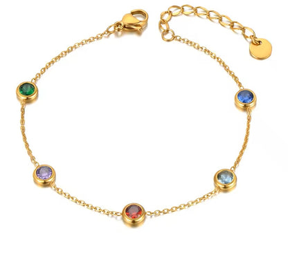 Family Birthstone Bracelet – Custom Multi Birthstone Jewelry – 925 Sterling Silver or Gold Vermeil – Personalized Mother’s Day Gift, Birthday Gift