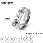 Personalized Birth Flower Ring with Birthstone – Custom Name Engraved Ring – 925 Sterling Silver & Gold Vermeil – Gift for Women, Wife, Girlfriend