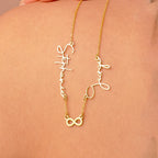 Personalized Name Necklace 925 Sterling silver, 1 to 5 names Custom Name Necklace, Personalized Gifts, Baby Shower, Mother's day Gift