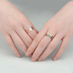 Personalized Stacking Name Ring – Custom Engraved Skinny Band – 925 Sterling Silver Gold Vermeil – Coordinates Ring, Gift for Mom, Best Friend, Christmas