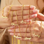 Custom Name Necklace, 925 Sterling Silver Gold Vermeil , Birthday Gift for Her, Mother's Day Gift
