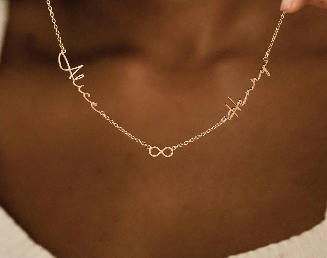 Personalized Name Necklace 925 Sterling silver, 1 to 5 names Custom Name Necklace, Personalized Gifts, Baby Shower, Mother's day Gift