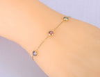 Family Birthstone Bracelet – Custom Multi Birthstone Jewelry – 925 Sterling Silver or Gold Vermeil – Personalized Mother’s Day Gift, Birthday Gift