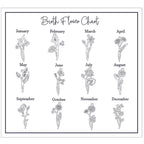 Personalized Birth Flower Name Necklace, 925s Silver Gold Vermeil, Mother's Day Gifts, Handmade Gift for Her.