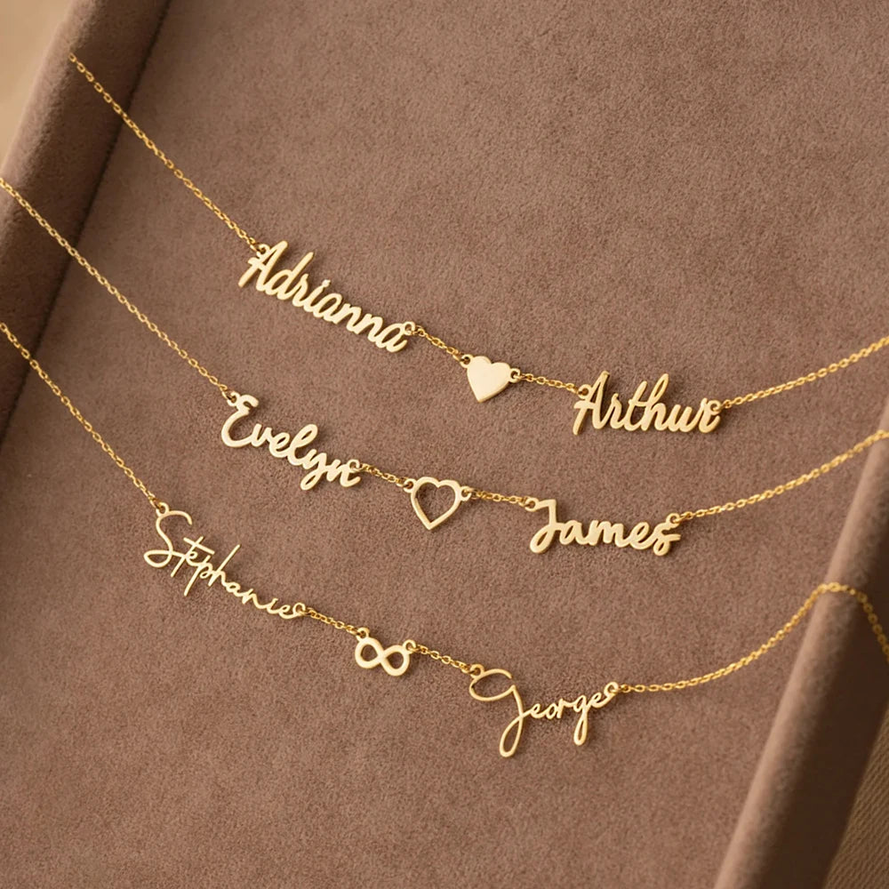 Personalized Name Necklace 925 Sterling silver, 1 to 5 names Custom Name Necklace, Personalized Gifts, Baby Shower, Mother's day Gift