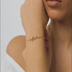 Personalized Birthstone Name Bracelet – Custom Name & Birthstone Jewelry – 925 Sterling Silver or Gold Vermeil – Friendship Bracelet, Best Friend Gift, Gift for Her