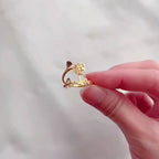 Birth Month Flower Name Ring 925s Silver , Dainty Personalized Custom Birth Flower & Name Ring, Personalized Gift , Gift For Her.