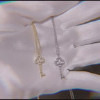 Key to Dreams S925 sterling silver 14k gold-plated necklace