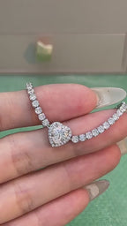 Forever Yours 1-carat , 2-carat Moissanite , Certified GRA , S925 sterling silver Bracelet