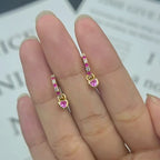 Lovelight Hoops S925 sterling silver gold-plated earrings