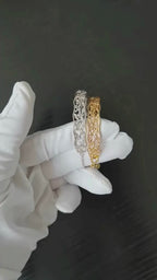 Ancient Moon 925 sterling silver bracelet 2 Pieces Set